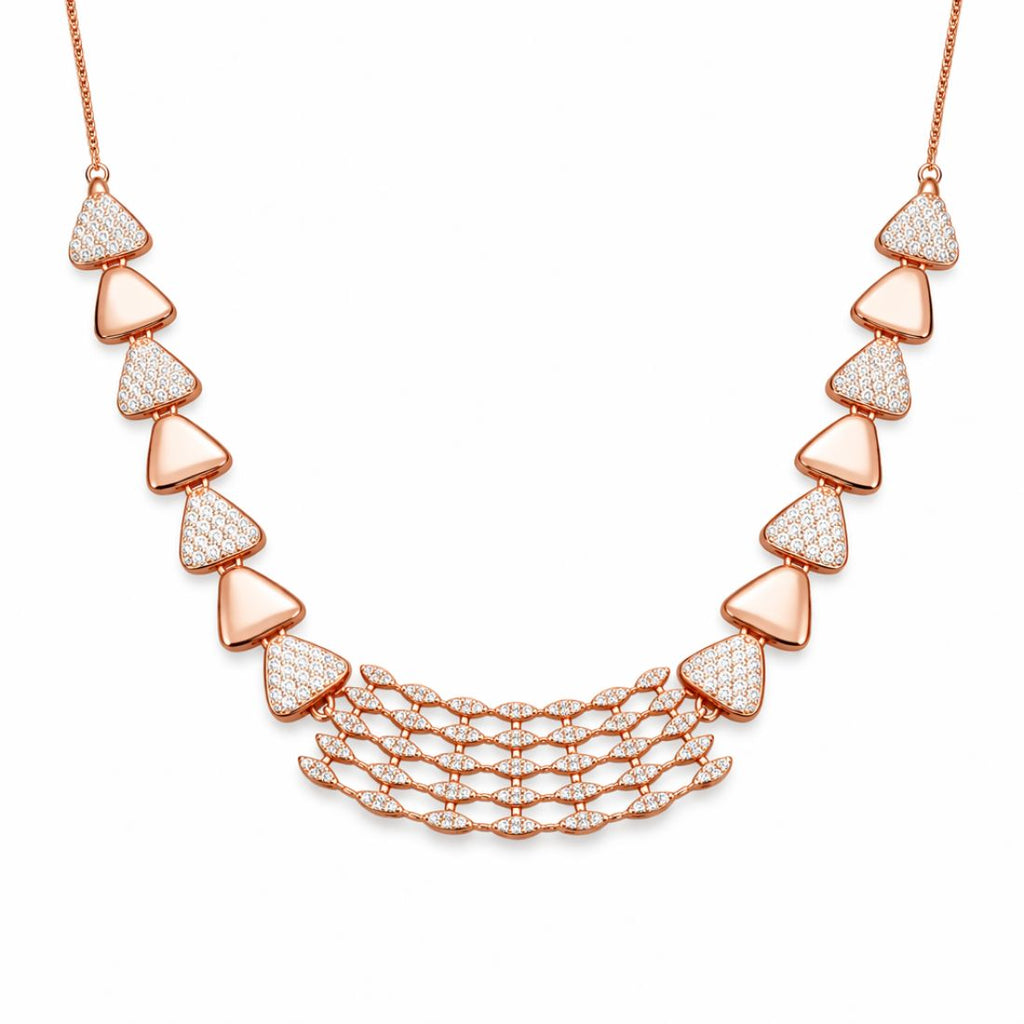Rose Gold Jewellery Set For Women