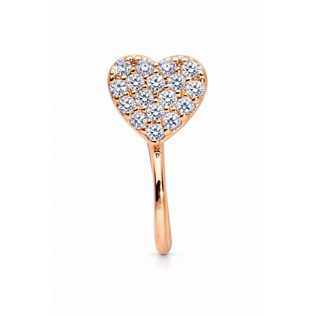 Rose Gold Hearts Non-Piercing Nose Pin