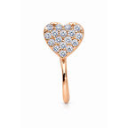 Rose Gold Hearts Non-Piercing Nose Pin