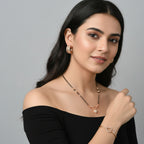 Rose Gold Mangalsutra Set For Women
