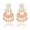 Nilu's Collection Handmade Ethnic Designer Orange Floral Jhumka for Women & Girls Jhumki Earring
