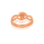 Rose Gold Plated | American Diamond Studded | Adjustable | Finger Ring for Women and Girls, Style 3