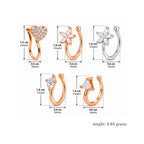 Nilu's Collection Non Piercing Nose Pin for Women