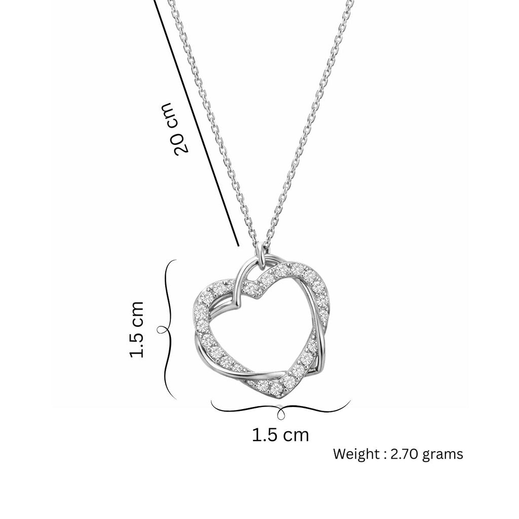 Silver Plated Heart Pendant
