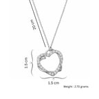 Silver Plated Heart Pendant