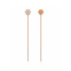 Rose Gold Sui Dhaga Dangle Earrings