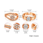 Rose Gold Couple Rings for Men & Women