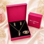 Rose Gold Infinity Jewelry Gift Set for Women