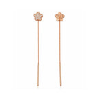 Rose Gold Plated Sui Dhaga Dangle Earrings