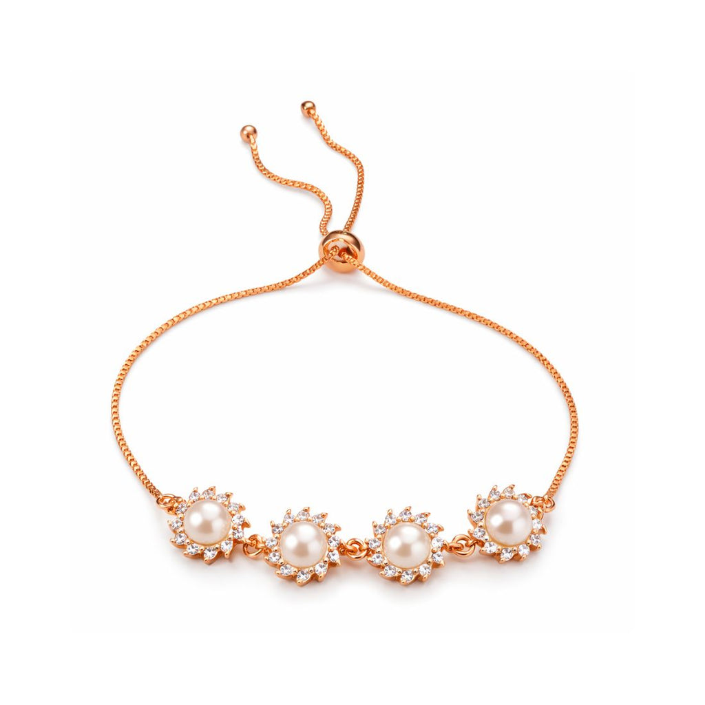 Rose Gold Pearl Bracelet