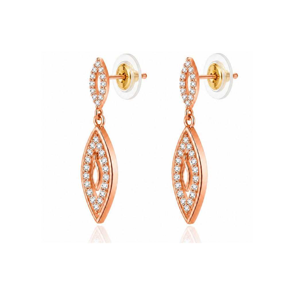 Rose Gold Plated Drop Earrings for Women