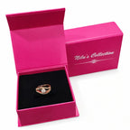 Gift Rose Gold Plated Star Pendant With Earrings And Ring For Women And Girls