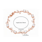 Rose Gold Plated Tulip Floral Bracelet | Bracelet Size :2.4-2.6 |