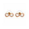 Rose Gold Infinity Stud Earrings