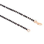 Rose Gold Mangalsutra & Heart Nose Pin