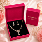 Gift Rose Gold Plated Luxury Necklace Set
