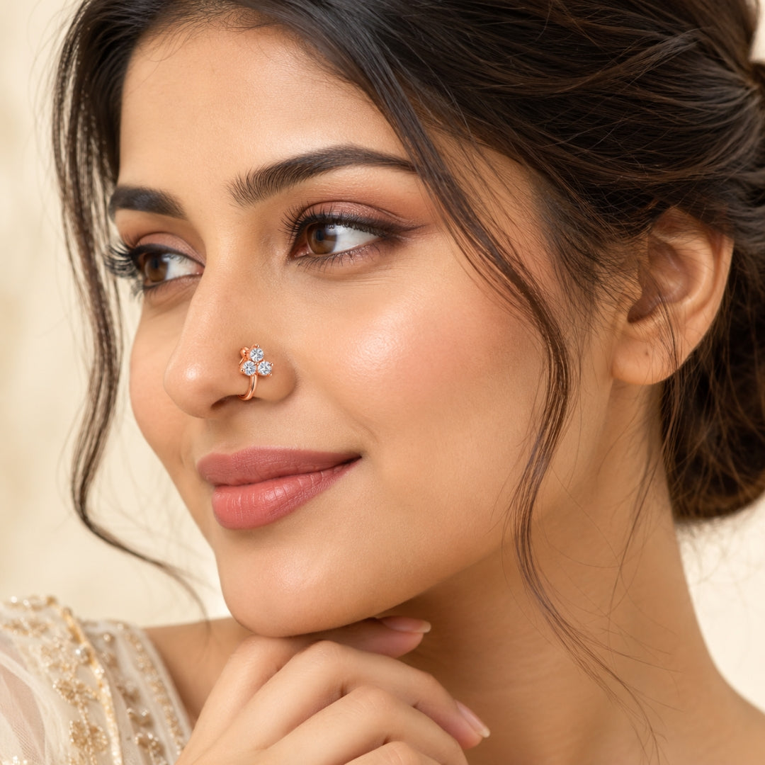 Non Piercing Nose Pin for Women