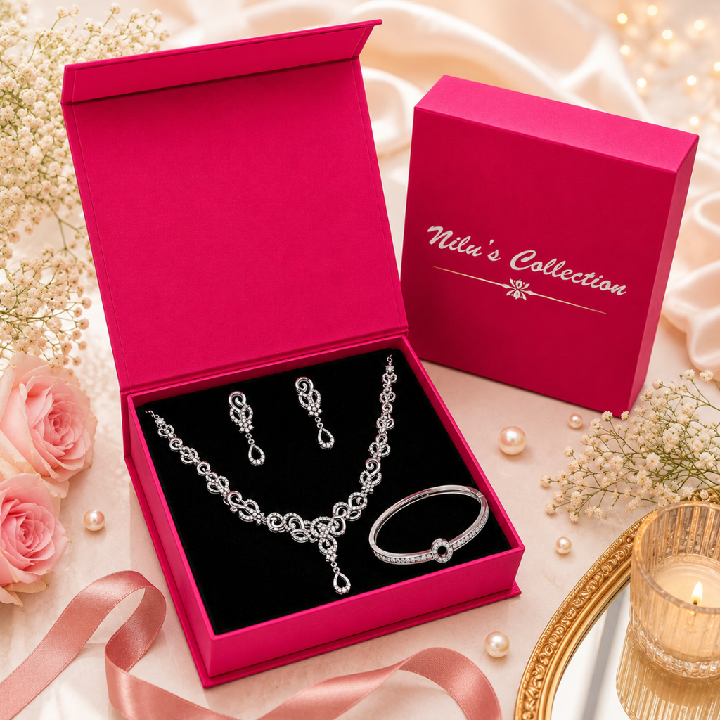Silver Gift Jewelry Set for Women