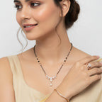 Rose Gold Mangalsutra Set For Women