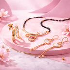 Rose Gold Mangalsutra Set For Women