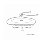 Silver Adjustable Bracelet for Women