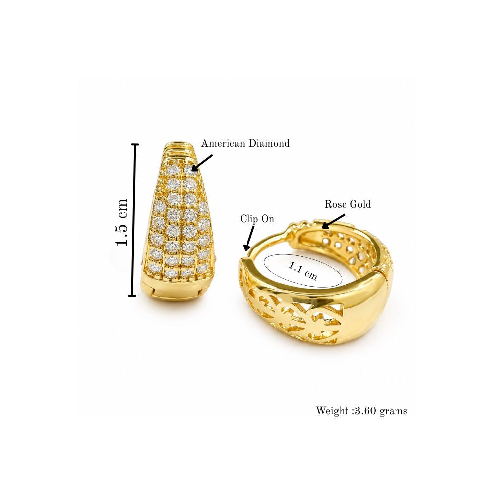 Gold Plated Hoop earrings For Women