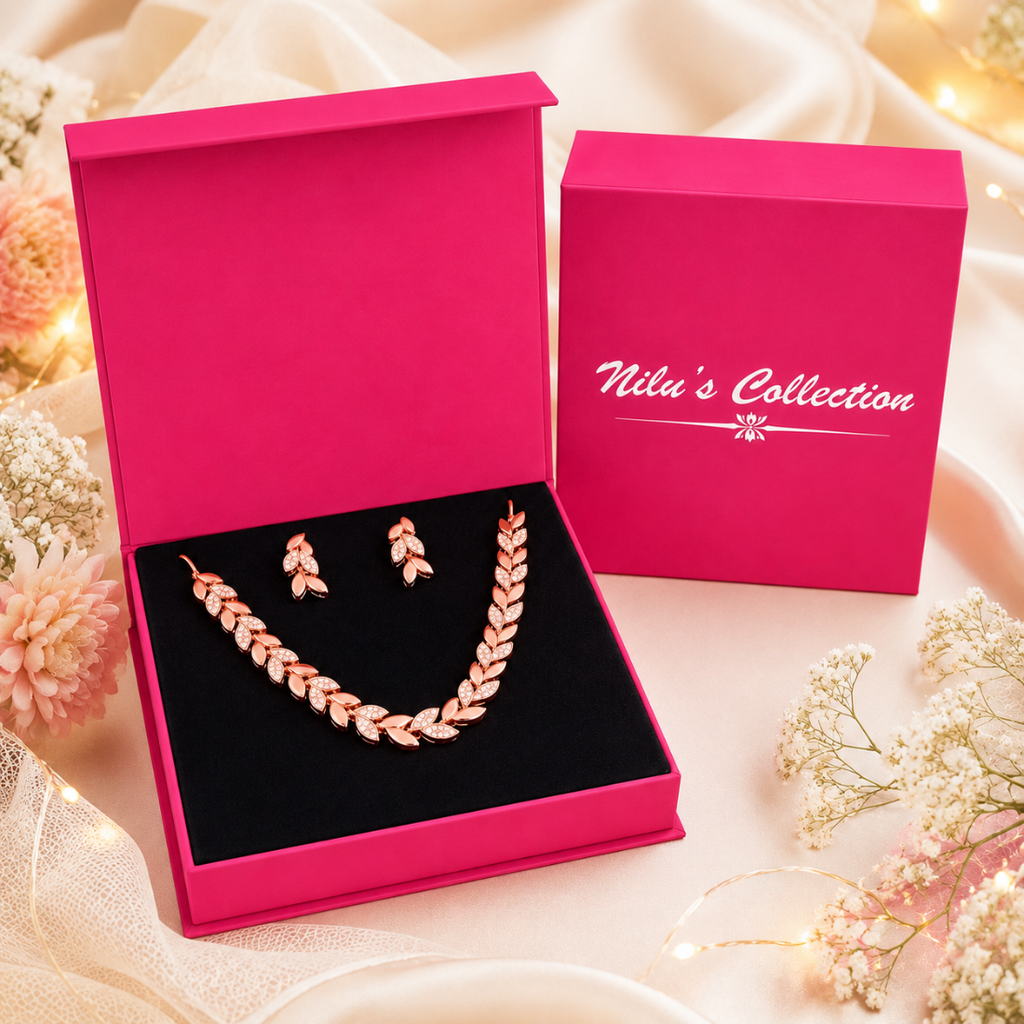 Rose Gold Jewellery Gift Set for Women