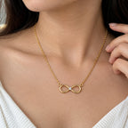 Gold Plated Infinity Pendant For Women