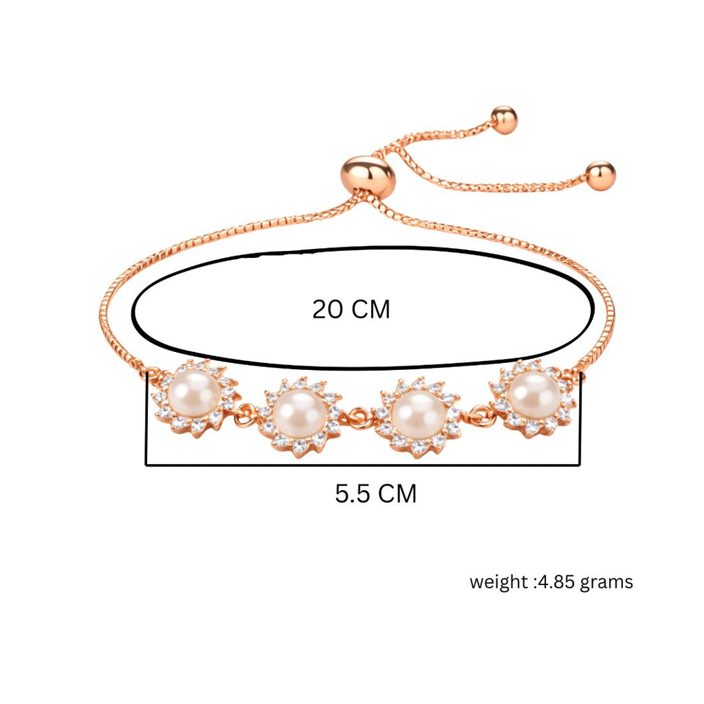 Rose Gold Pearl Bracelet