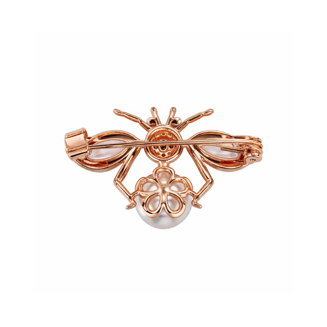 Rose Gold Bee Brooch Pin , Saree Pin