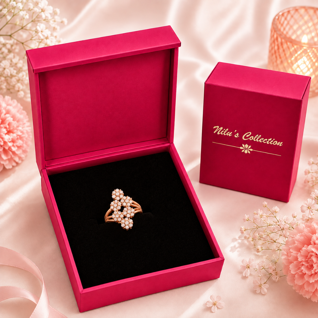 Gift Rose Gold Plated Luxury Necklace Set