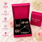 Rose Gold Infinity Jewellery set