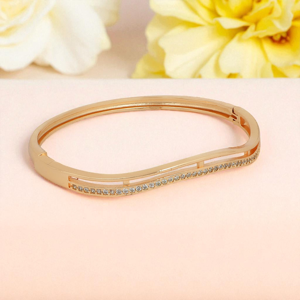 Rose Gold Plated Kada For Women And Girls