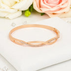 Rose Gold Plated Kada Bracelet For Women And Girls