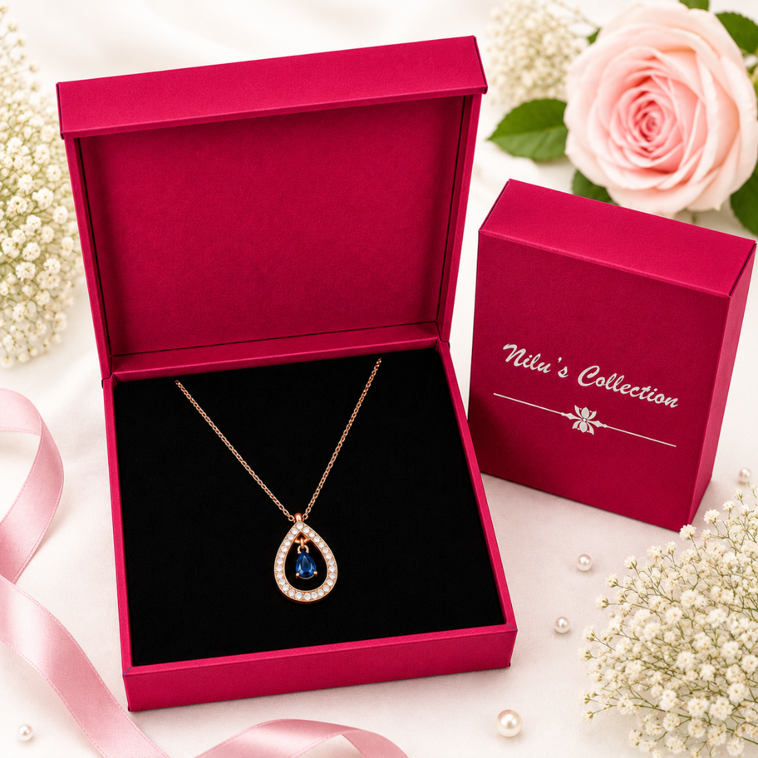 Rose Gold Jewellery Gift Set for Women