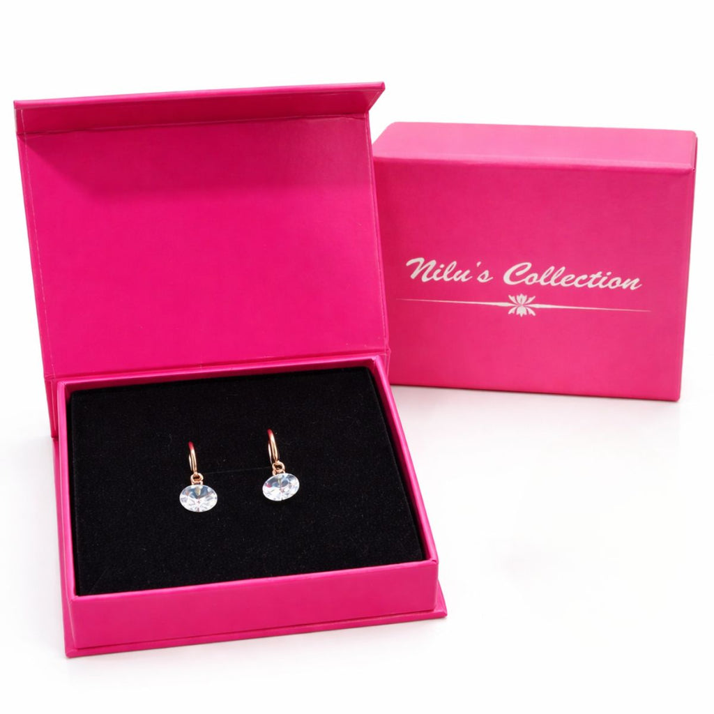 Gift Rose Gild Plated Pendant With Earrings And Kada Bracelet For Women And Girls