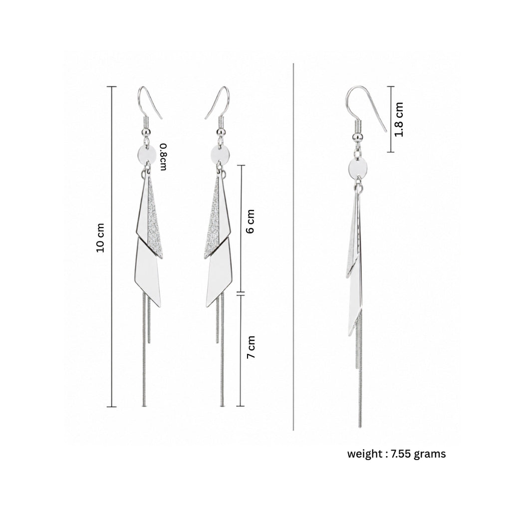 Silver Plated Dangle Earrings for Women