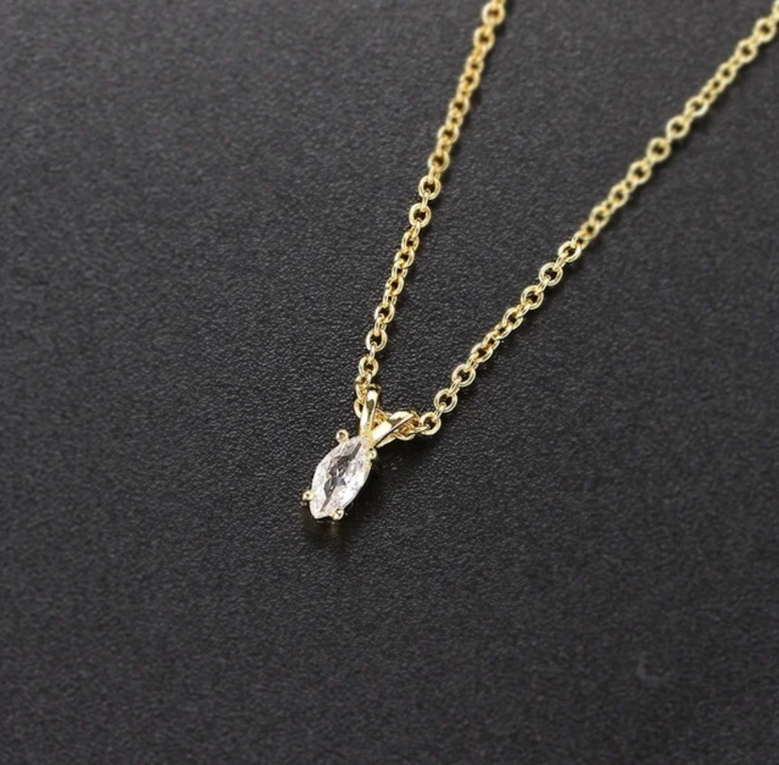 Solitaire Pendant with Gold Plated Chain for Women | Diamond like Brilliance Sparkling Zirconia for that Stunning Shine | Lovely Gift (Gold)