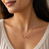 Rose Gold Plated Infinity Pendant