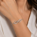 Silver Infinity Bracelet for Women
