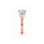 Rose Gold Teardrop Shape Non Piercing Nose Pin