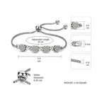 Silver Heart Infinity Bracelet
