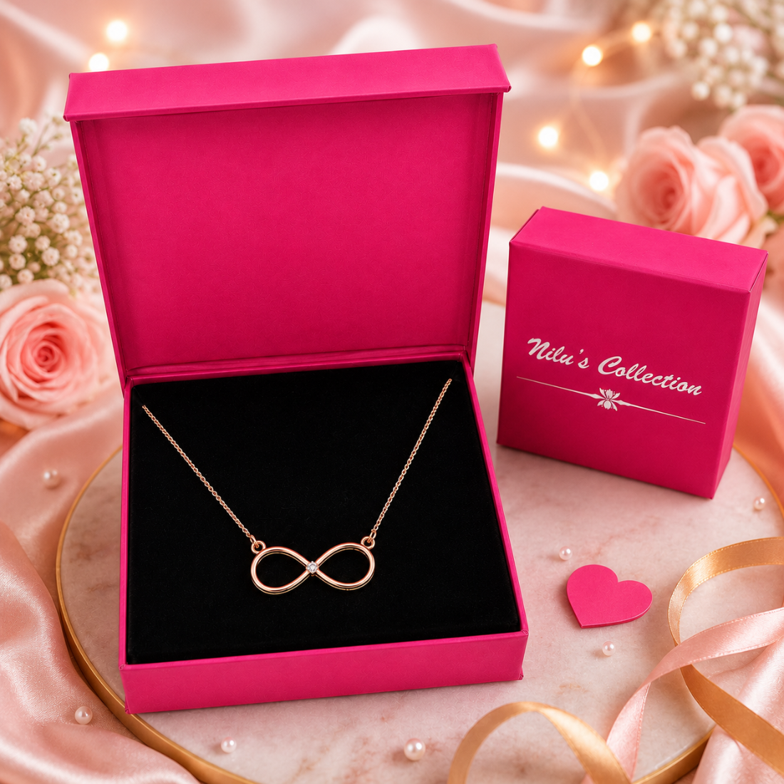 Rose Gold Jewelry Gift Set for Women