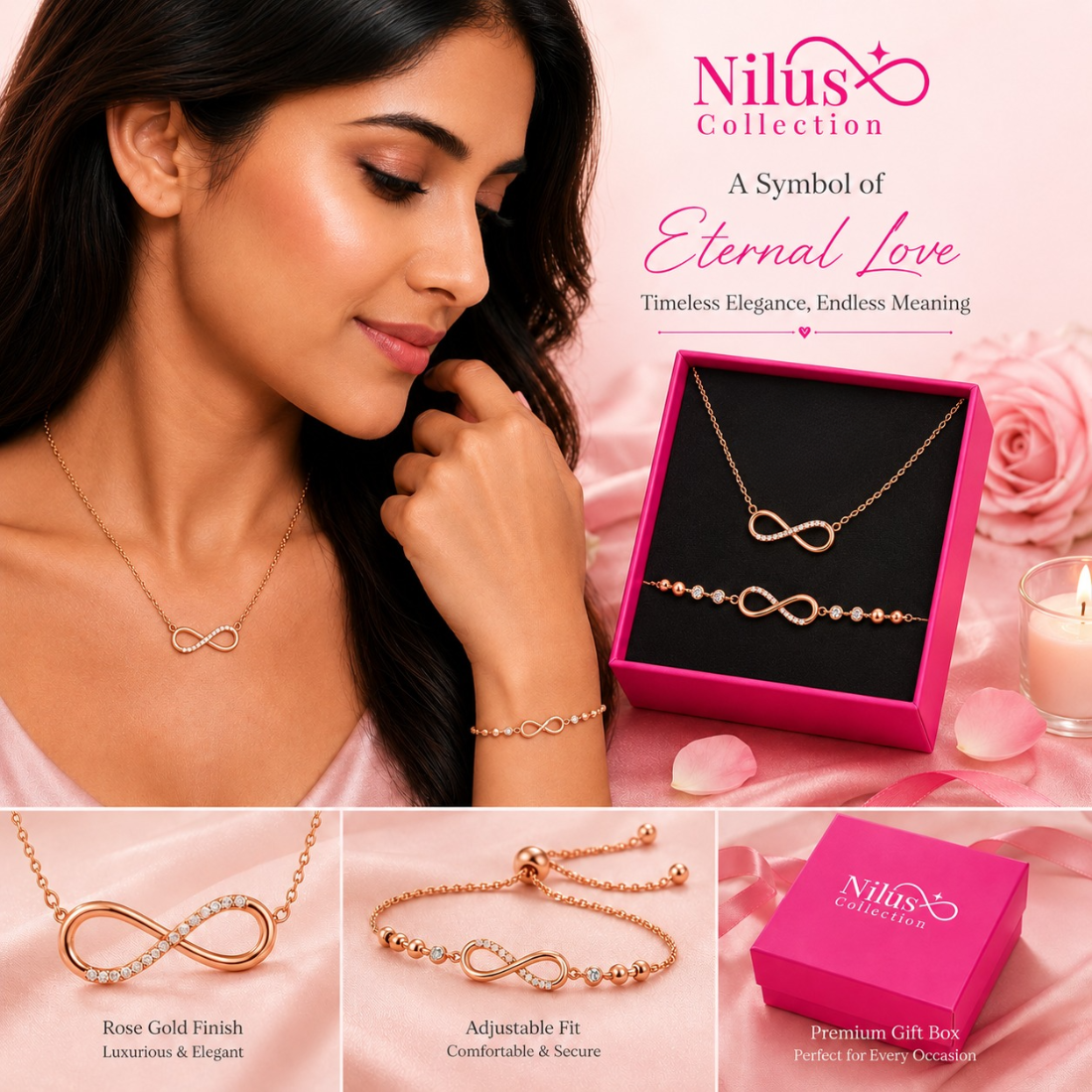 Infinity Love Value Set For Women And Girls