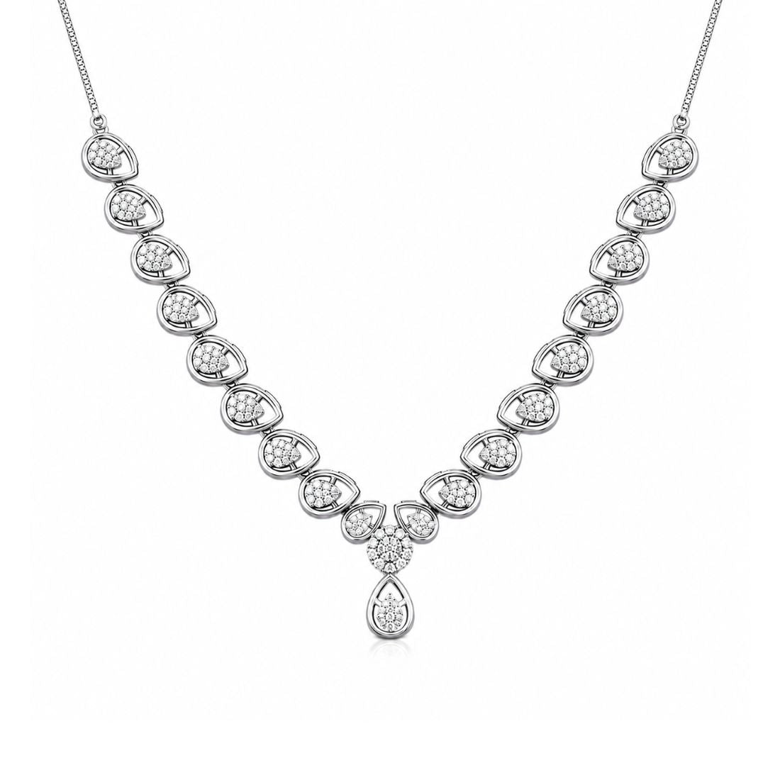 Silver Necklace Set for Women