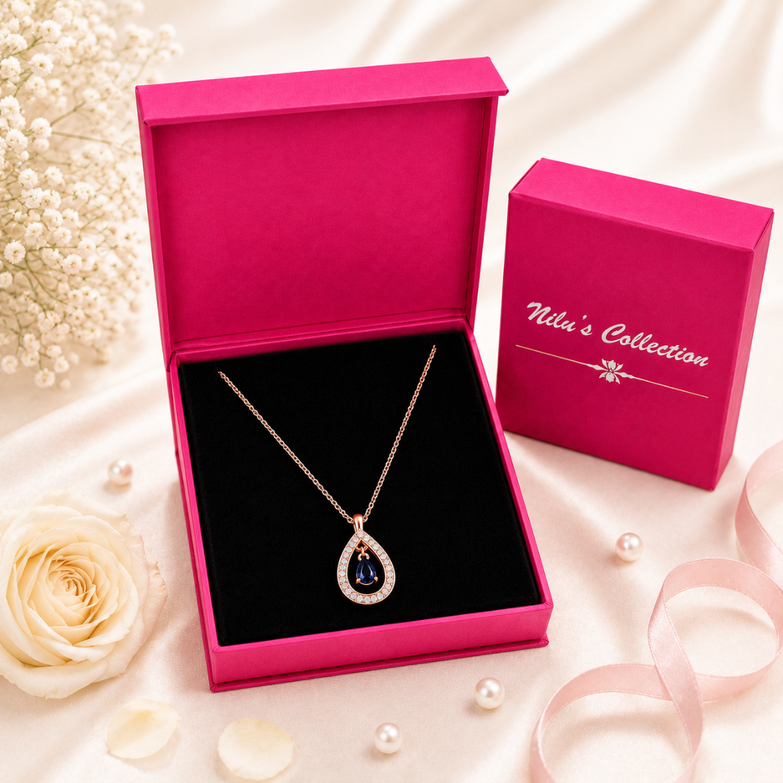Rose Gold Jewellery Gift Set for Women