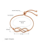 Rose Gold Infinity Bracelet