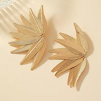 Gold Plated Leaf Earrings Studs | gift for her | Gifts For Women & girls