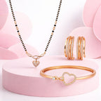 Rose Gold Mangalsutra Set For Women