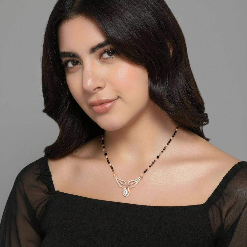 Rose Gold Designer Mangalsutra Collection
